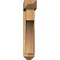 Ekena Millwork Westlake Arts and Crafts Rough Sawn Bracket w/ Offset Brace, Western Red Cedar, 6"W x 26"D x 30"H BKT0604X26X30WTL03RWR - alternate 3